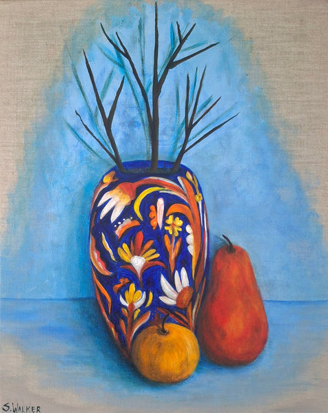 Moroccan Vase Pear and Apple
